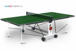 Теннисный стол для помещения Compact LX green усовершенствованная модель стола 6042-3 s-dostavka - магазин СпортДоставка. Спортивные товары интернет магазин в Кемерово 