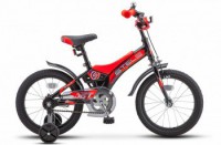 Детский велосипед Stels Jet 16" Z010 черный красный - магазин СпортДоставка. Спортивные товары интернет магазин в Кемерово 