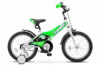Детский велосипед Stels Jet 16" Z010 зеленый белый - магазин СпортДоставка. Спортивные товары интернет магазин в Кемерово 