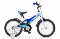 Детский велосипед Stels Jet 16" Z010 синий белый - магазин СпортДоставка. Спортивные товары интернет магазин в Кемерово 