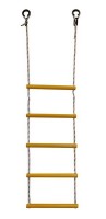Детская веревочная лестница для ДСК  5 перекладин желтая ЛВ5-2В - магазин СпортДоставка. Спортивные товары интернет магазин в Кемерово 